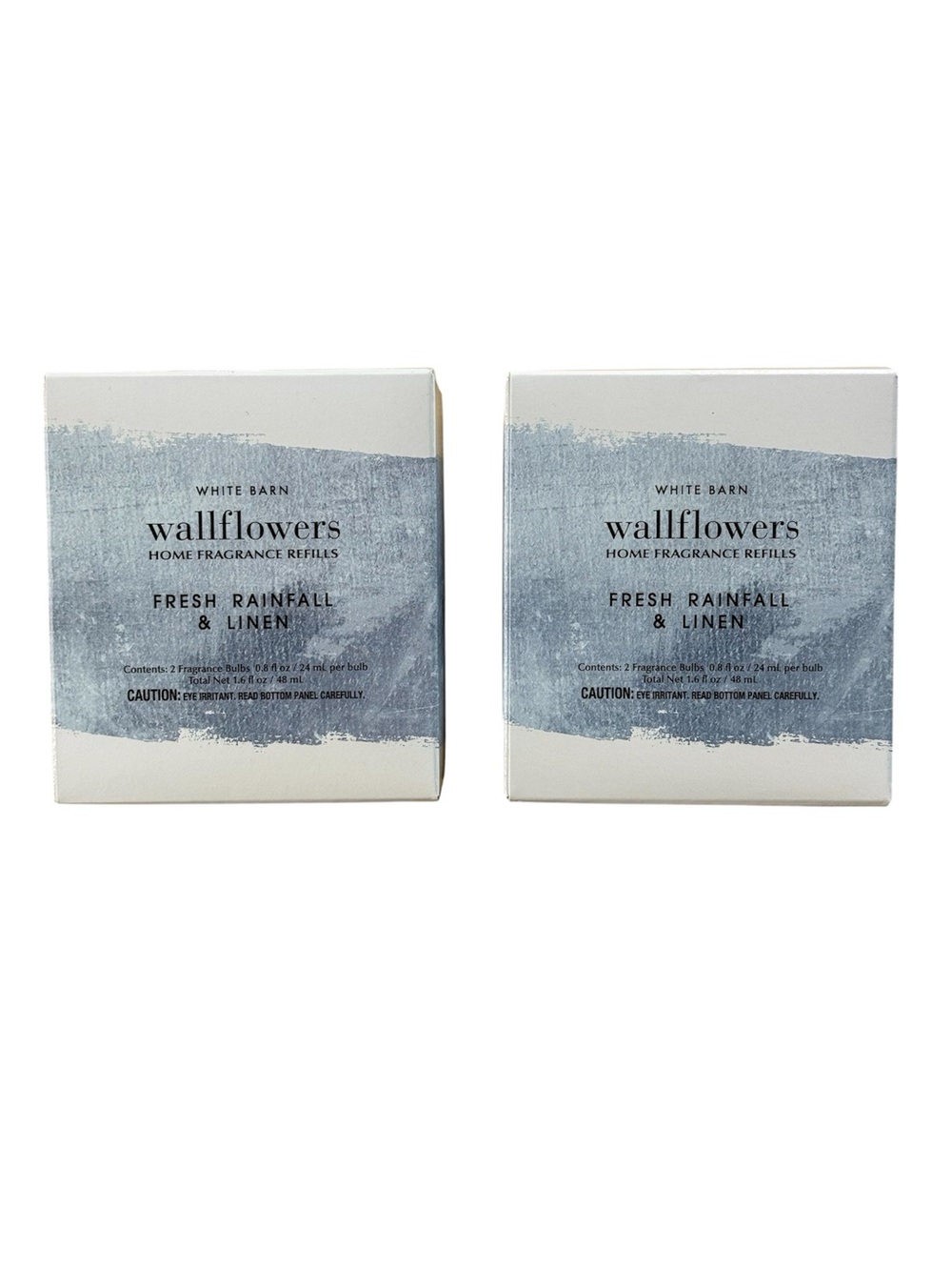 Bath & Body Works Fresh Rainfall & Linen Wallflower Refill Bulbs x4